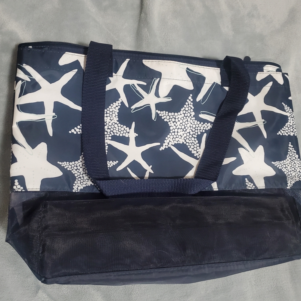 Navy Starfish Thermal Bag
